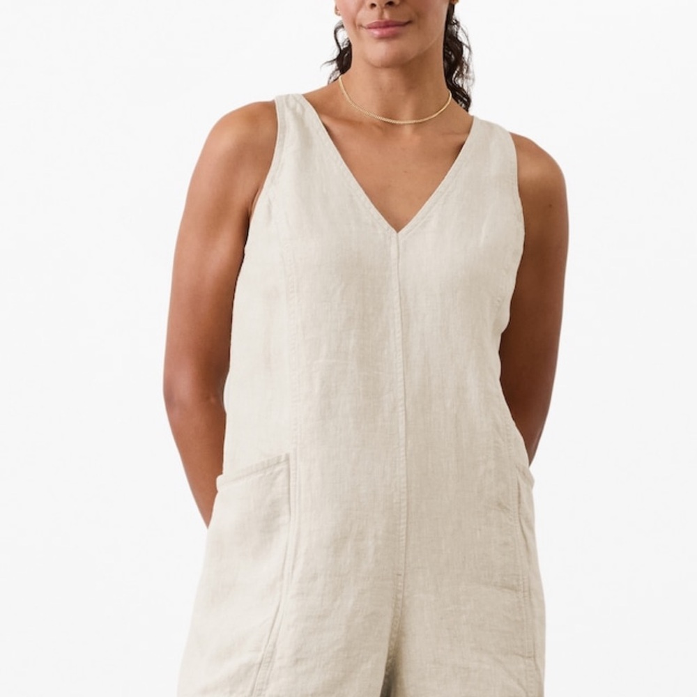 Athleta Cream Jumpsuit